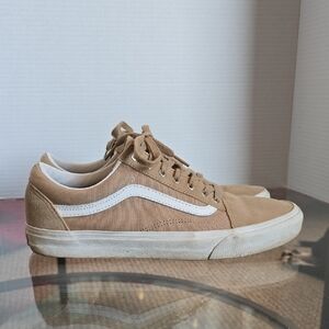 Vans Men's Beige Canvas Sneakers